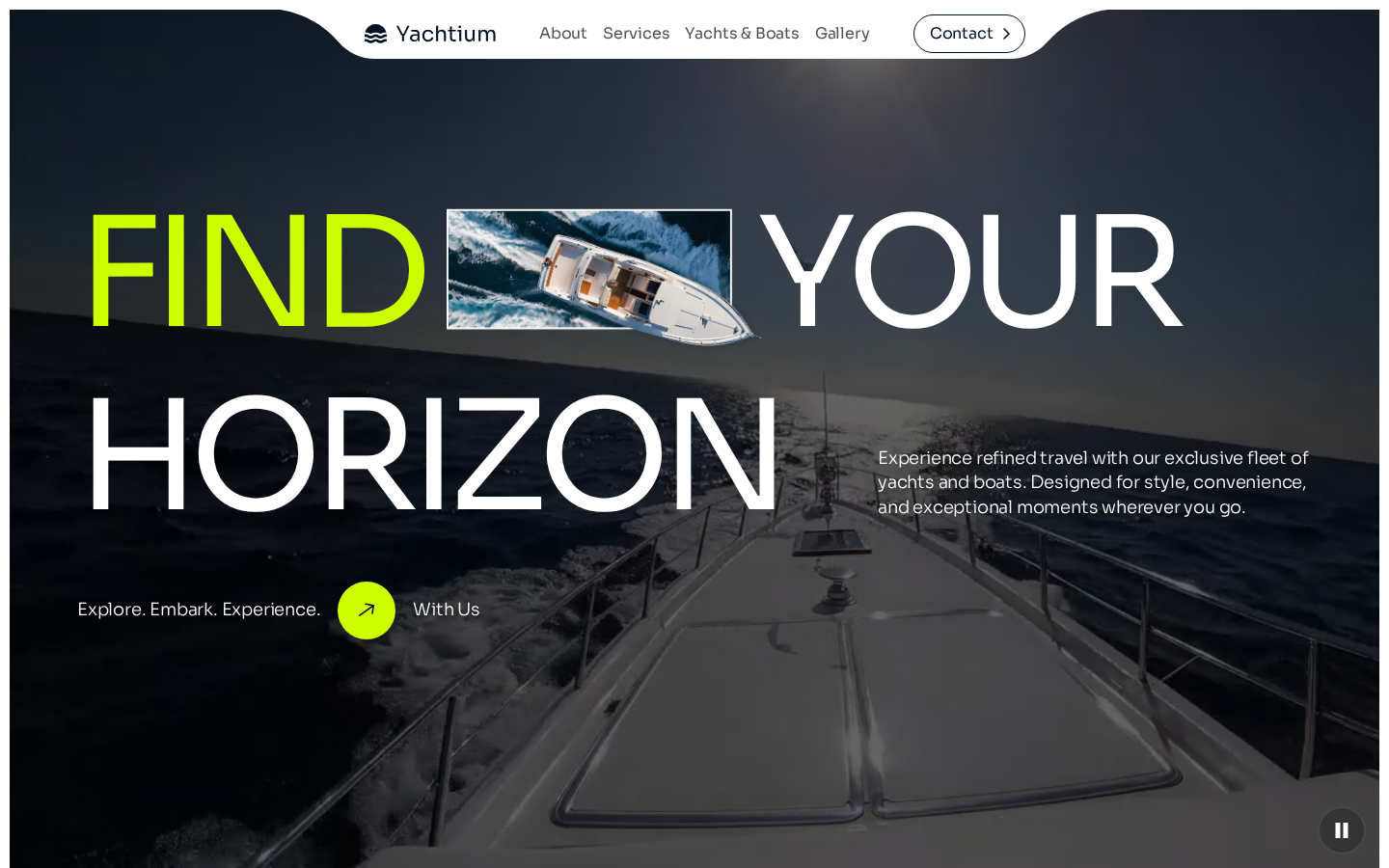 Yachtium - Travel Website Template template preview