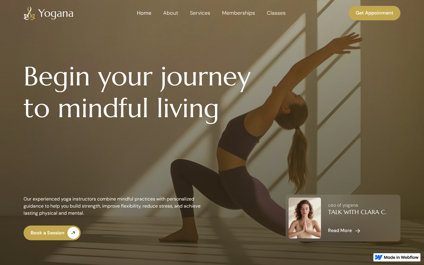 Yogana - Website Template template preview
