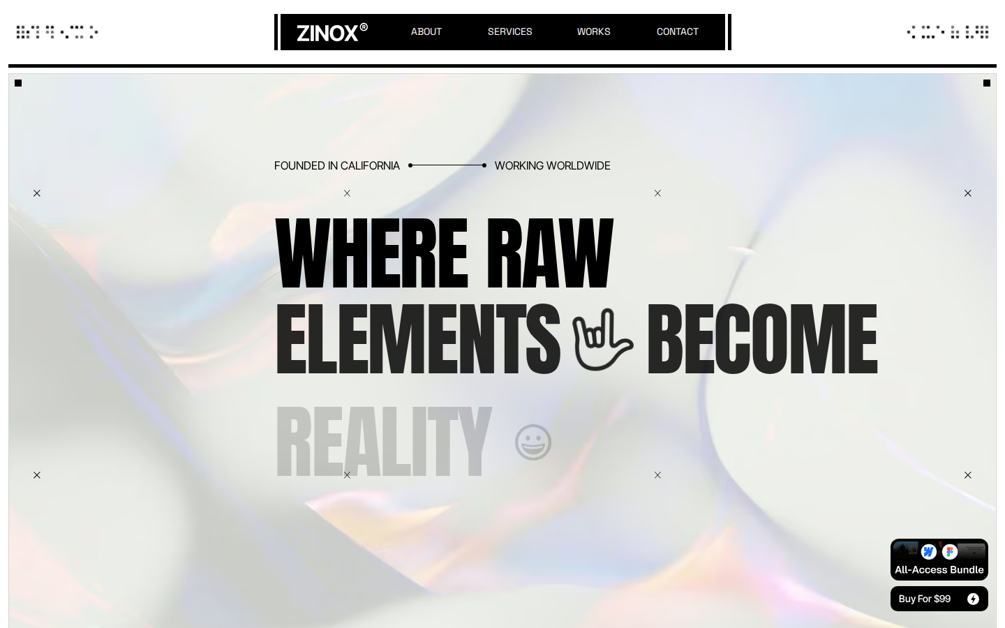 Zinox Studio - Website Template template preview