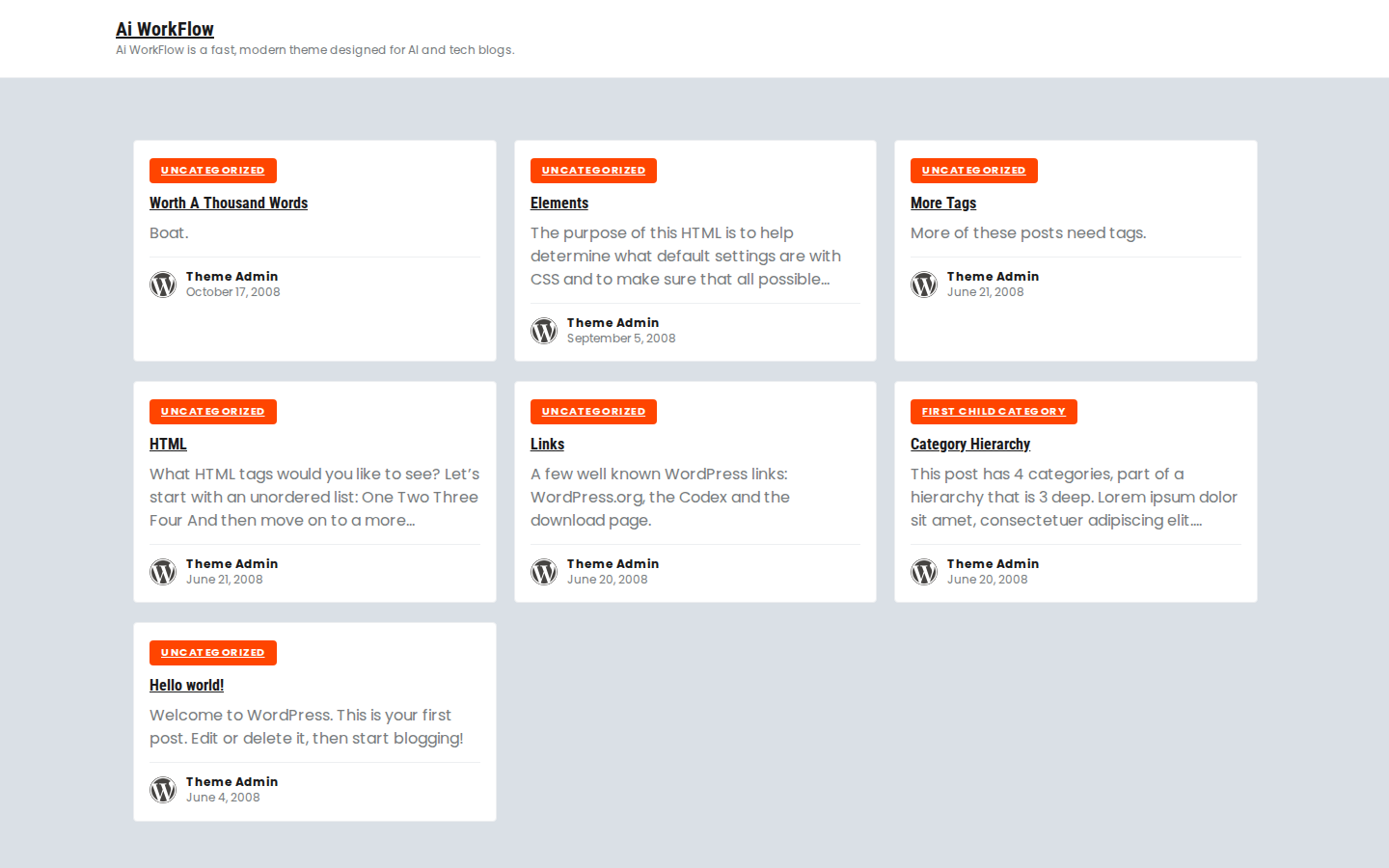 Ai WorkFlow template preview