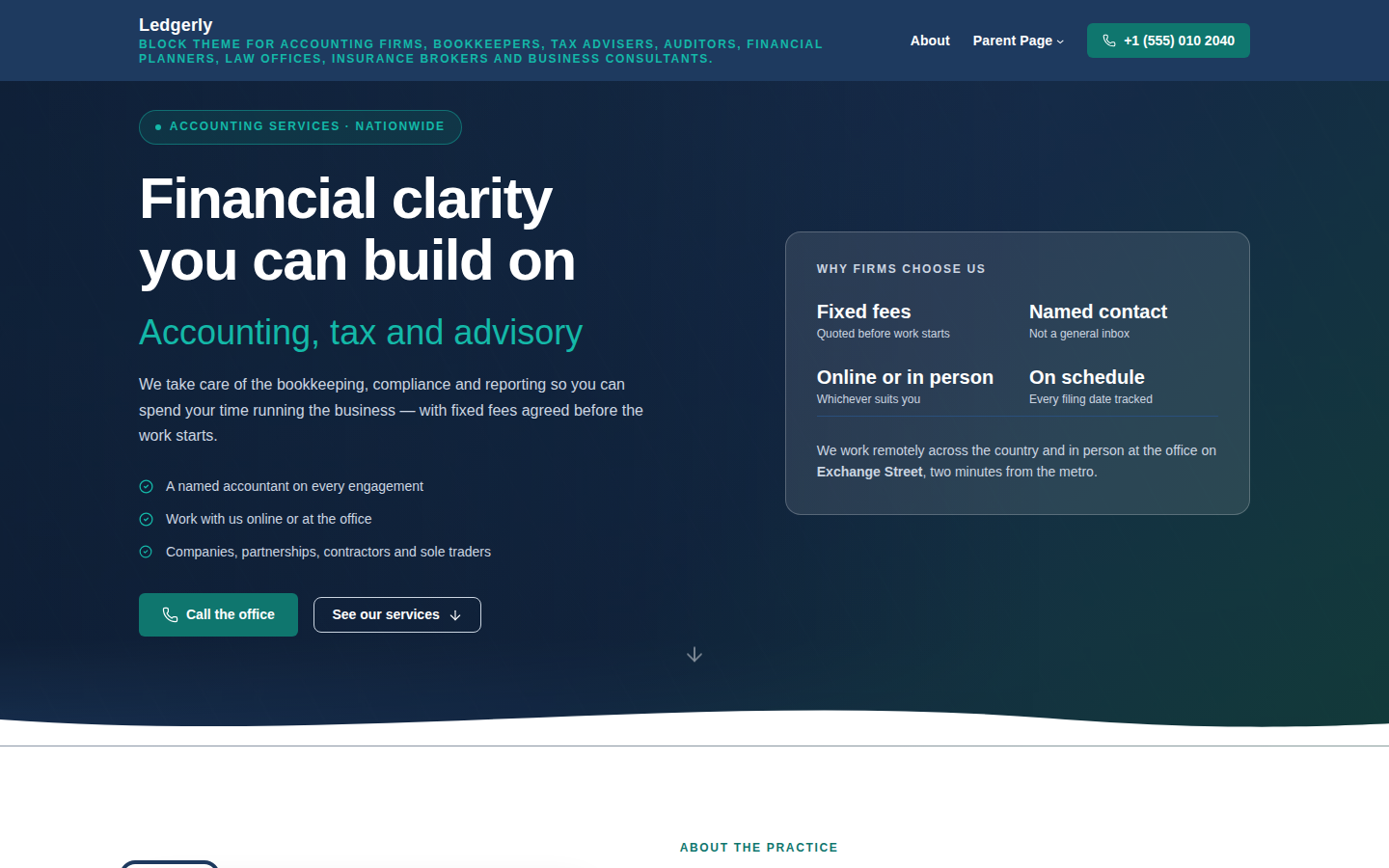 Ledgerly template preview