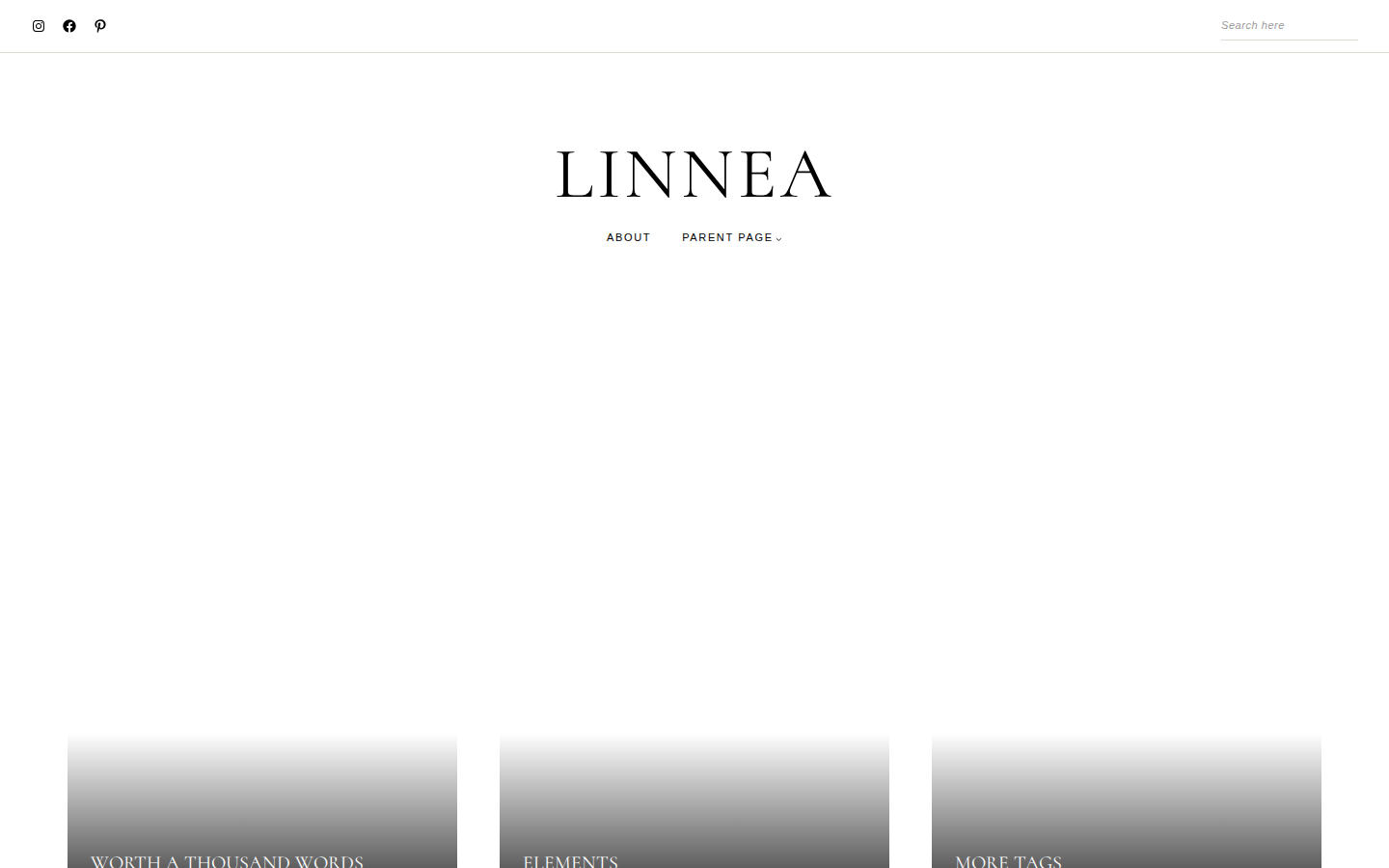 Linnea template preview