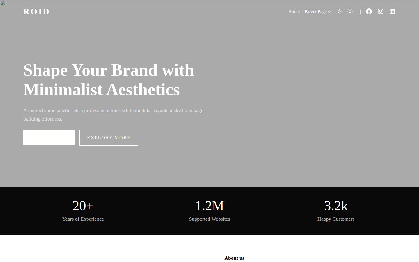 Roid template preview