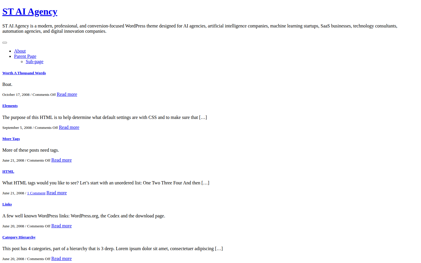 ST AI Agency template preview