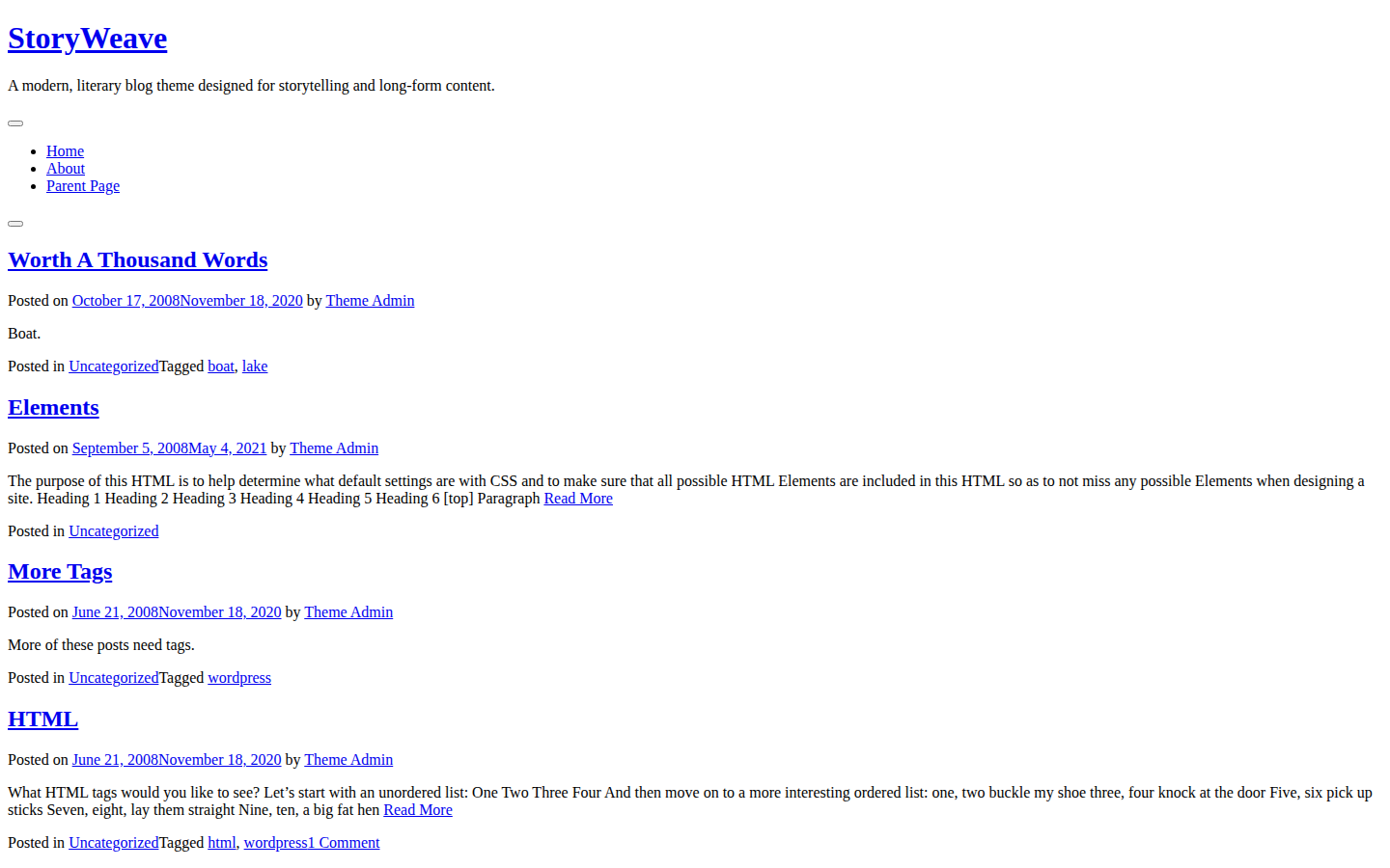 StoryWeave template preview
