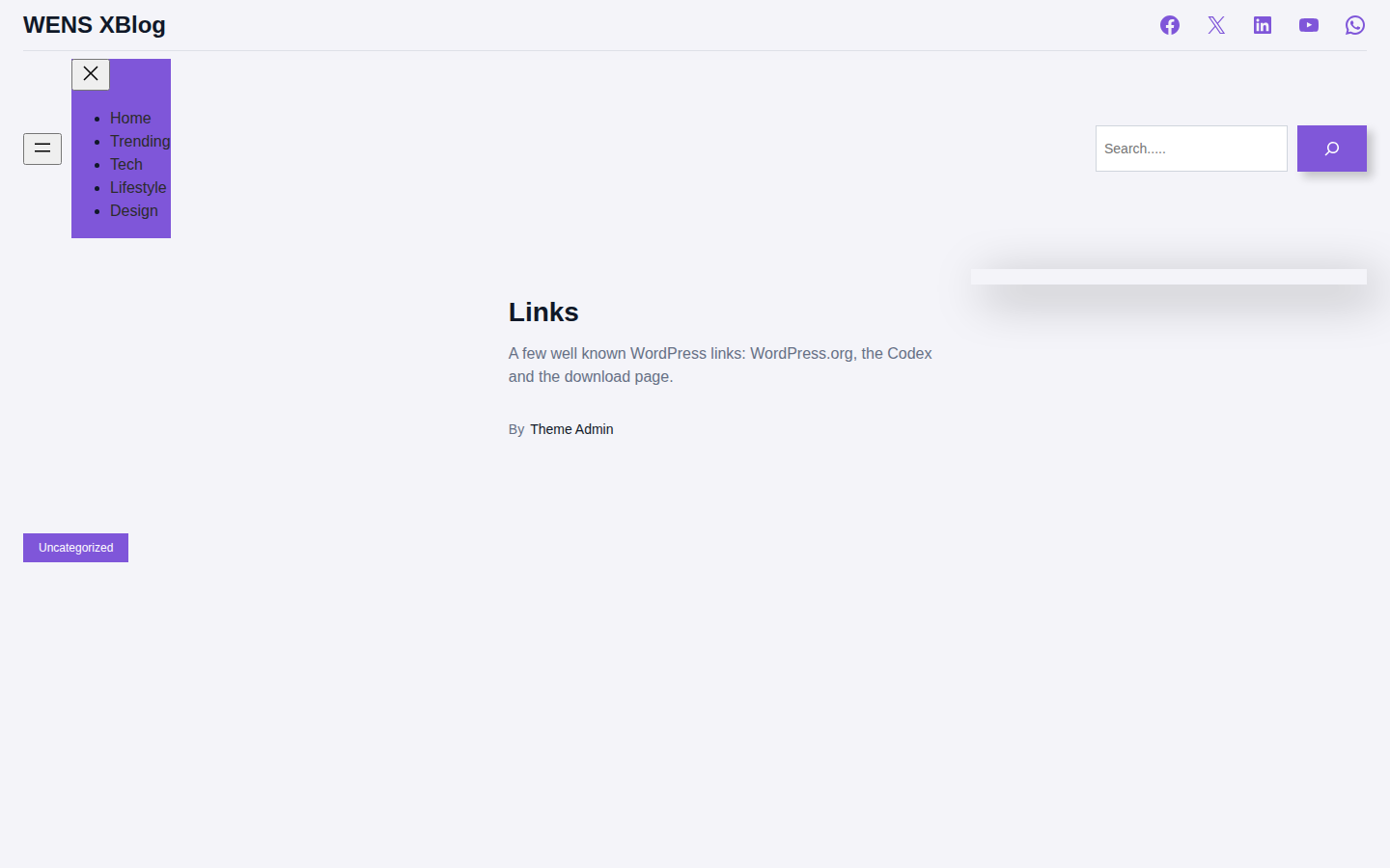 WENS XBlog template preview